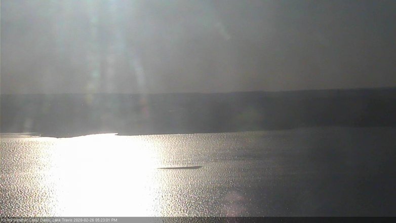 Lake Travis webcam, February 26, 2020 5:25 PM CT