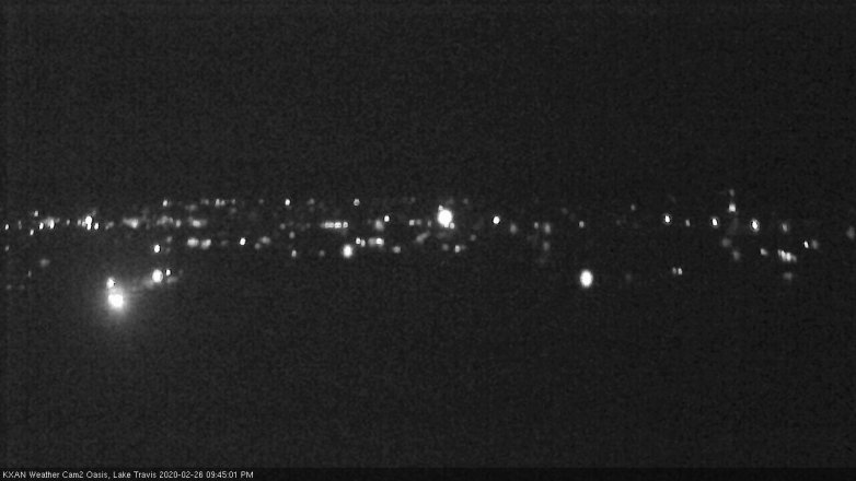 Lake Travis webcam, February 26, 2020 9:45 PM CT