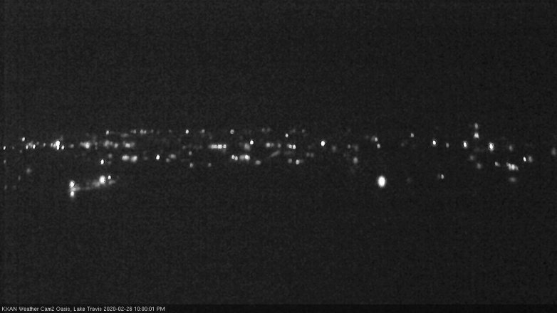 Lake Travis webcam, February 26, 2020 10:00 PM CT