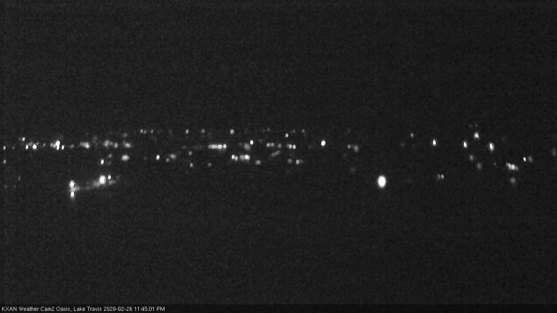 Lake Travis webcam, February 26, 2020 11:45 PM CT