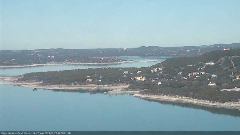Lake Travis webcam, February 27, 2020 10:00 AM CT