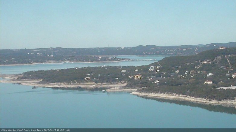 Lake Travis webcam, February 27, 2020 10:45 AM CT