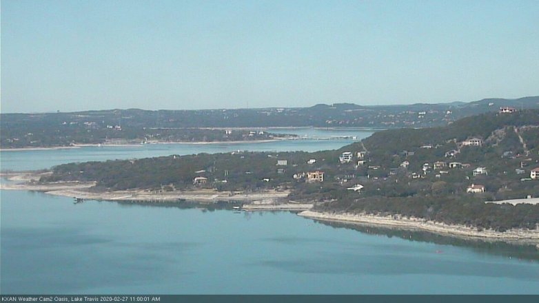 Lake Travis webcam, February 27, 2020 11:00 AM CT