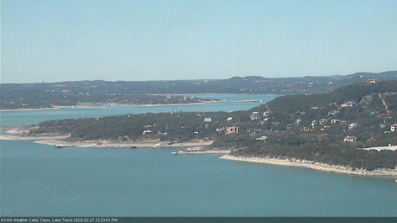 Lake Travis webcam, February 27, 2020 12:25 PM CT