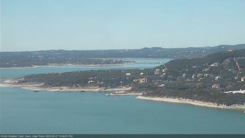 Lake Travis webcam, February 27, 2020 12:45 PM CT