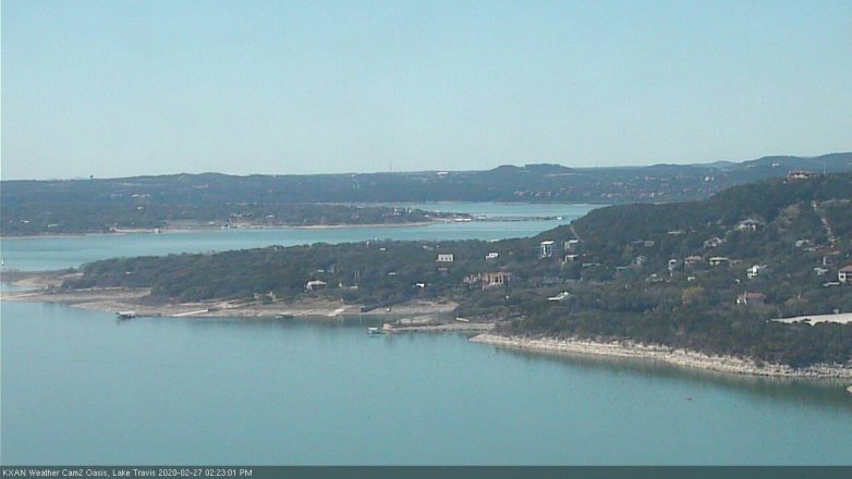 Lake Travis webcam, February 27, 2020 2:25 PM CT