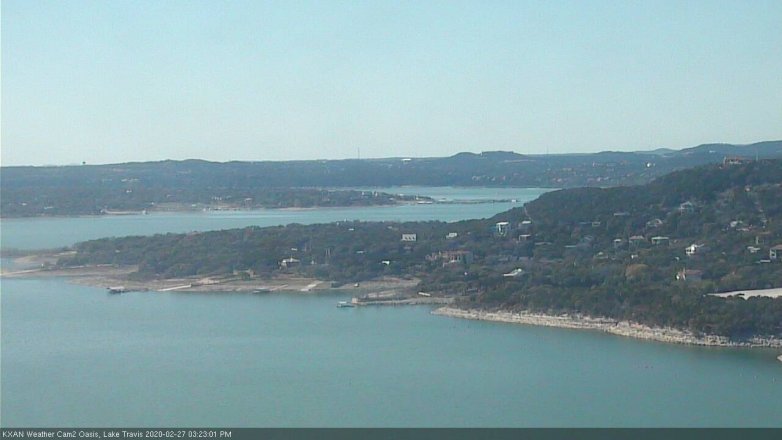 Lake Travis webcam, February 27, 2020 3:25 PM CT