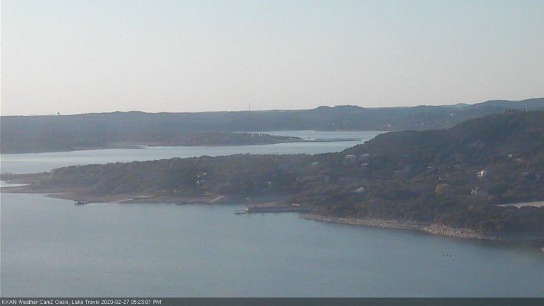 Lake Travis webcam, February 27, 2020 5:25 PM CT