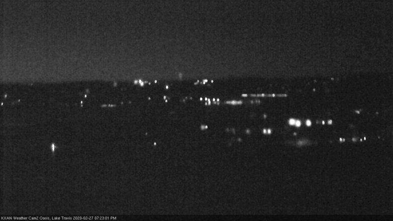 Lake Travis webcam, February 27, 2020 7:25 PM CT