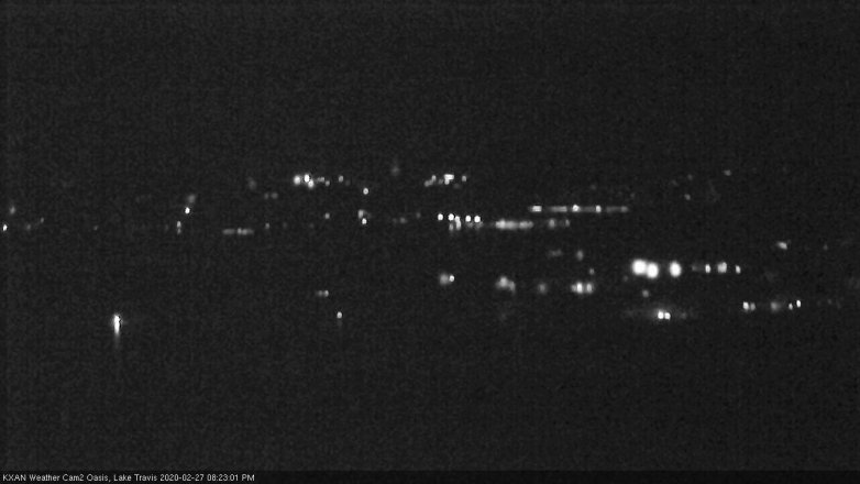 Lake Travis webcam, February 27, 2020 8:25 PM CT