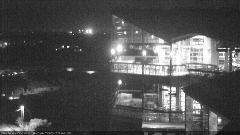 Lake Travis webcam, February 27, 2020 8:45 PM CT