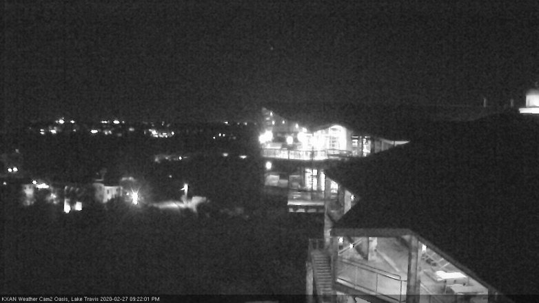 Lake Travis webcam, February 27, 2020 9:25 PM CT