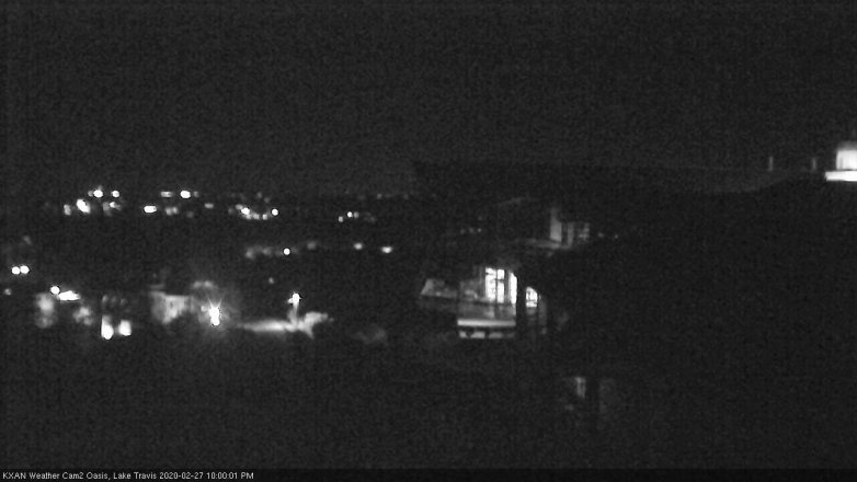 Lake Travis webcam, February 27, 2020 10:00 PM CT