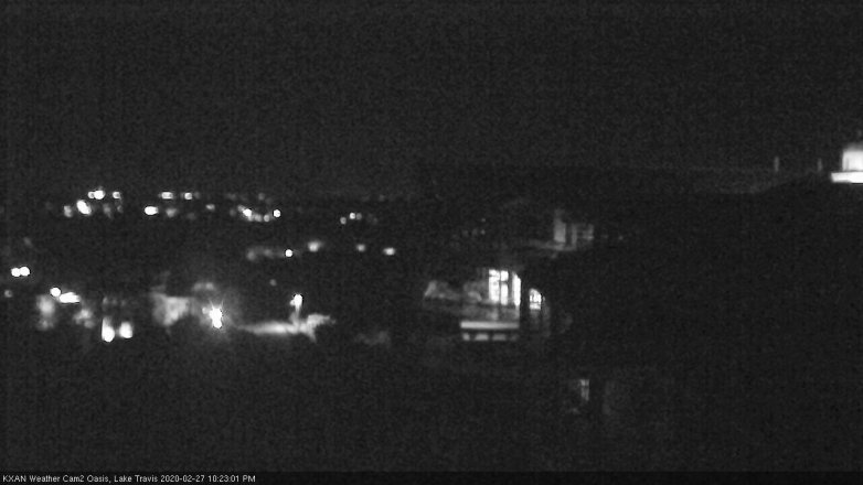 Lake Travis webcam, February 27, 2020 10:25 PM CT