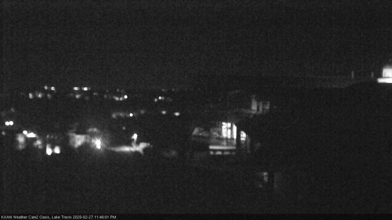 Lake Travis webcam, February 27, 2020 11:45 PM CT