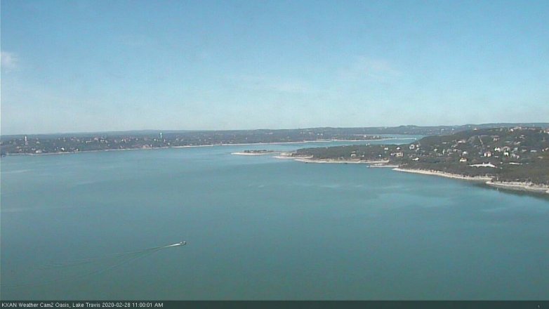 Lake Travis webcam, February 28, 2020 11:00 AM CT