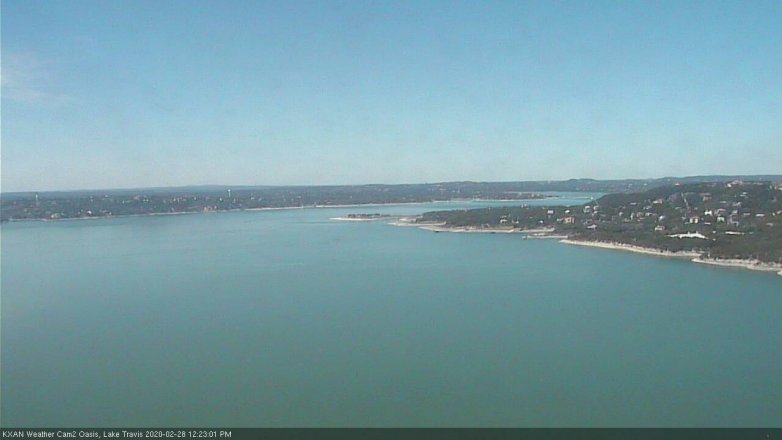 Lake Travis webcam, February 28, 2020 12:25 PM CT