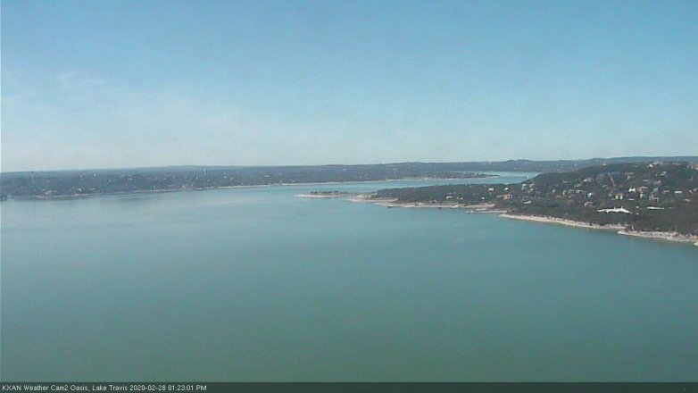 Lake Travis webcam, February 28, 2020 1:25 PM CT