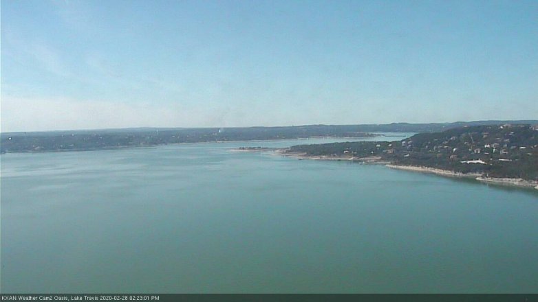 Lake Travis webcam, February 28, 2020 2:25 PM CT