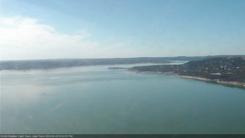 Lake Travis webcam, February 28, 2020 3:25 PM CT