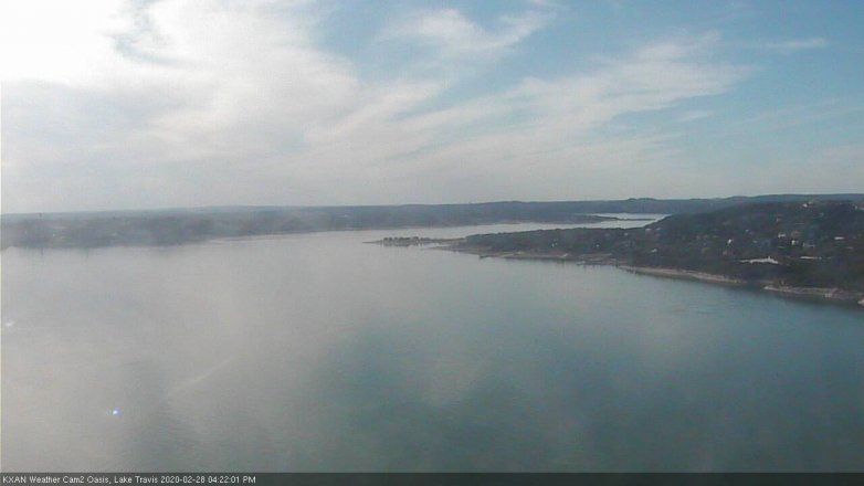 Lake Travis webcam, February 28, 2020 4:25 PM CT