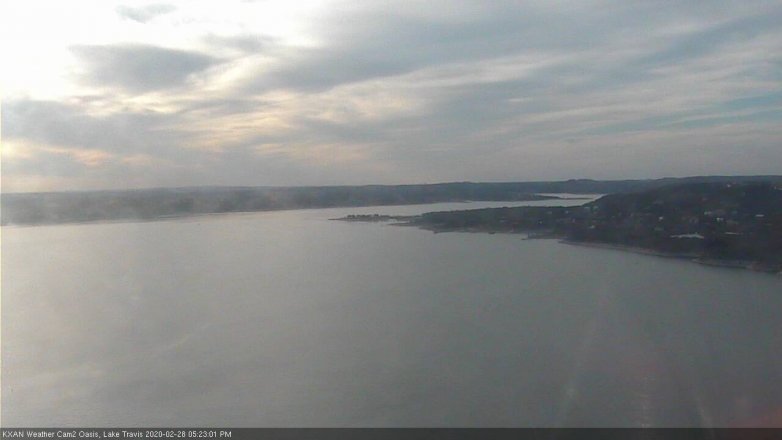 Lake Travis webcam, February 28, 2020 5:25 PM CT