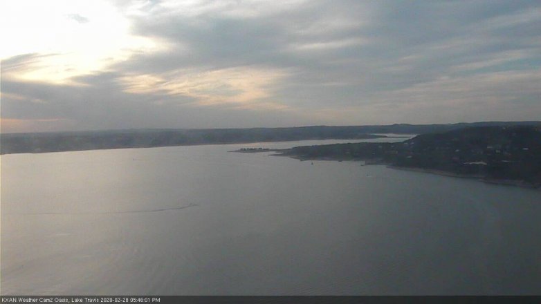 Lake Travis webcam, February 28, 2020 5:45 PM CT