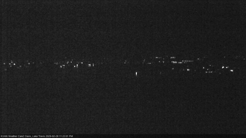 Lake Travis webcam, February 28, 2020 11:25 PM CT