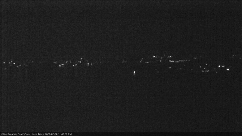 Lake Travis webcam, February 28, 2020 11:45 PM CT