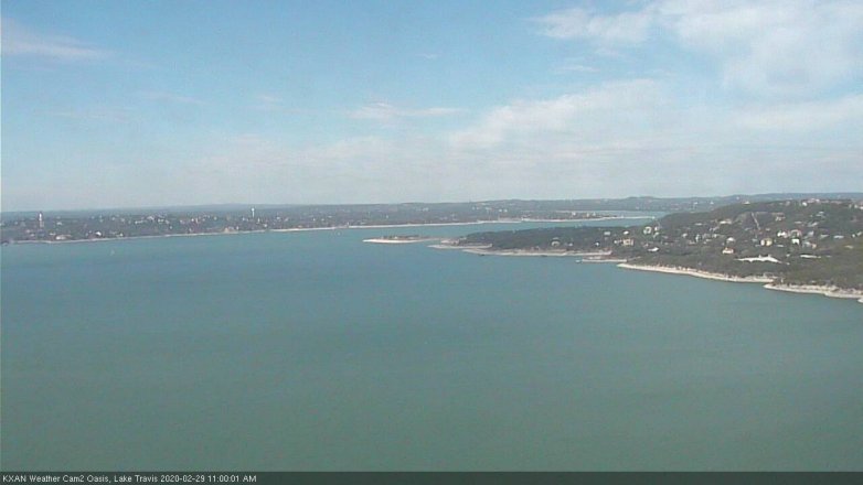 Lake Travis webcam, February 29, 2020 11:00 AM CT