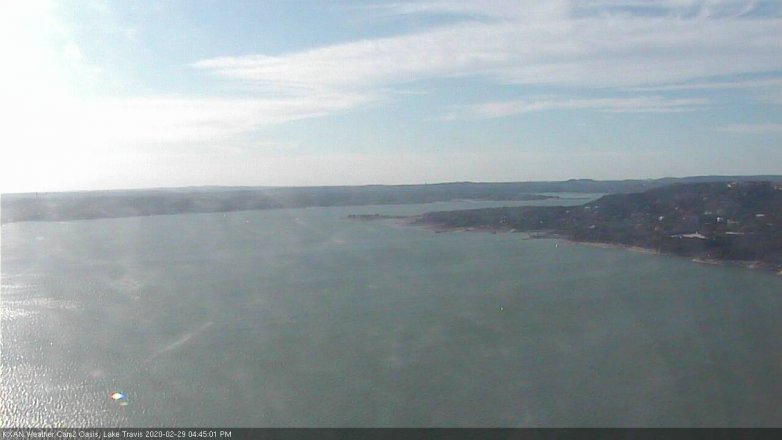 Lake Travis webcam, February 29, 2020 4:45 PM CT