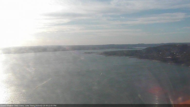 Lake Travis webcam, February 29, 2020 5:25 PM CT