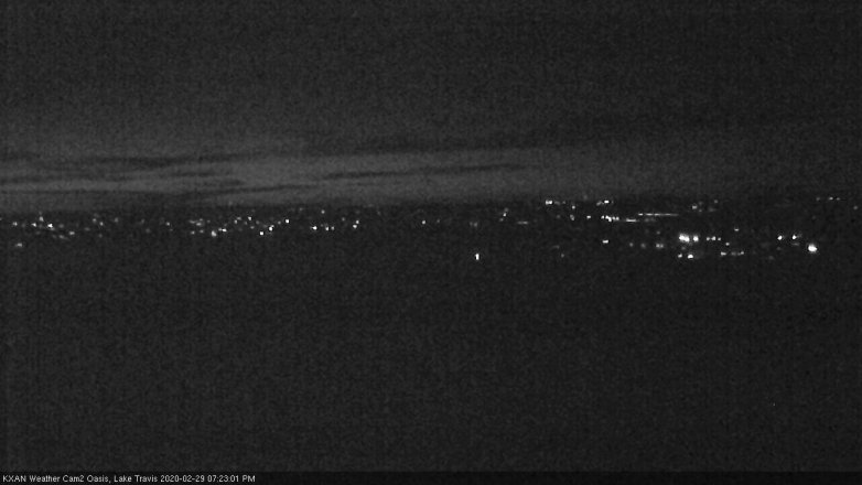 Lake Travis webcam, February 29, 2020 7:25 PM CT