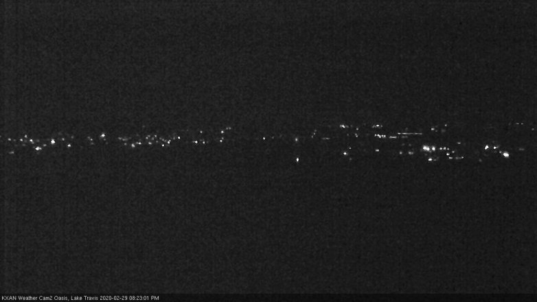 Lake Travis webcam, February 29, 2020 8:25 PM CT