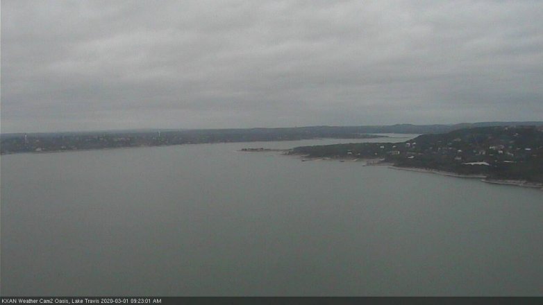 Lake Travis webcam, March 1, 2020 9:25 AM CT