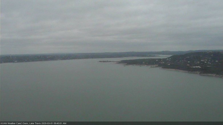 Lake Travis webcam, March 1, 2020 9:45 AM CT