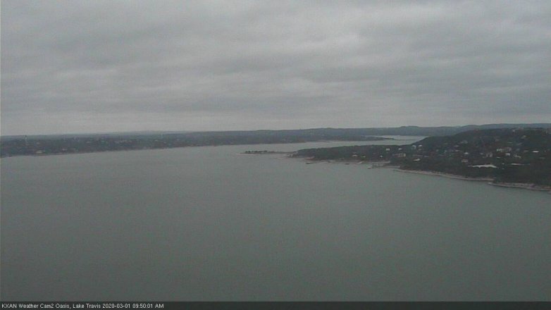 Lake Travis webcam, March 1, 2020 10:00 AM CT