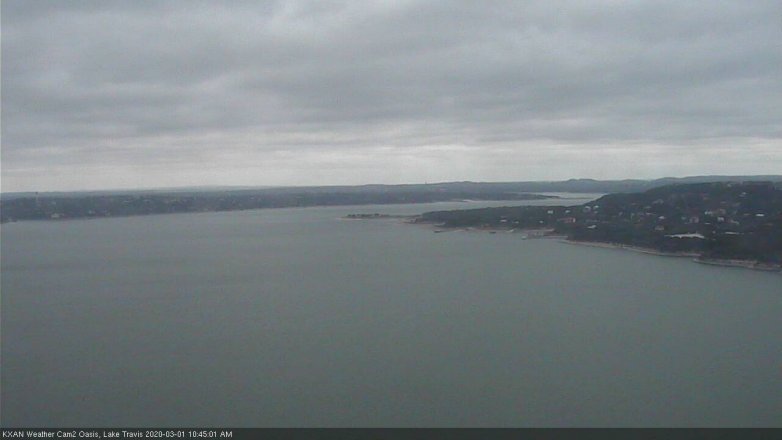 Lake Travis webcam, March 1, 2020 10:45 AM CT