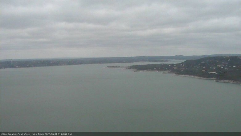 Lake Travis webcam, March 1, 2020 11:00 AM CT