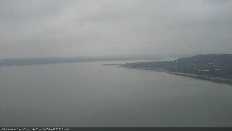 Lake Travis webcam, March 2, 2020 9:25 AM CT