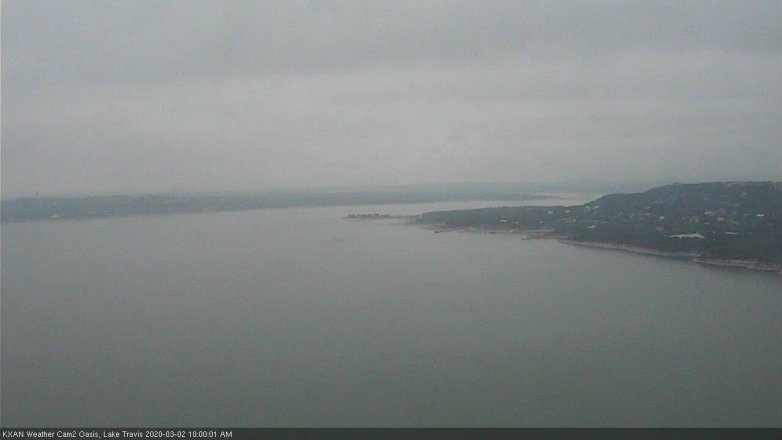 Lake Travis webcam, March 2, 2020 10:00 AM CT