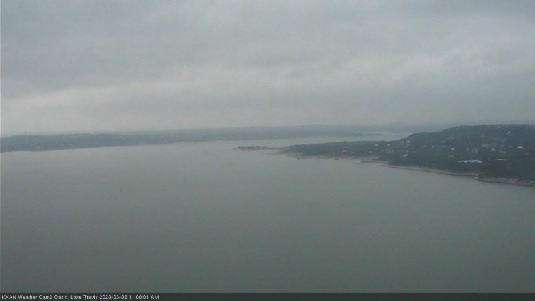 Lake Travis webcam, March 2, 2020 11:00 AM CT