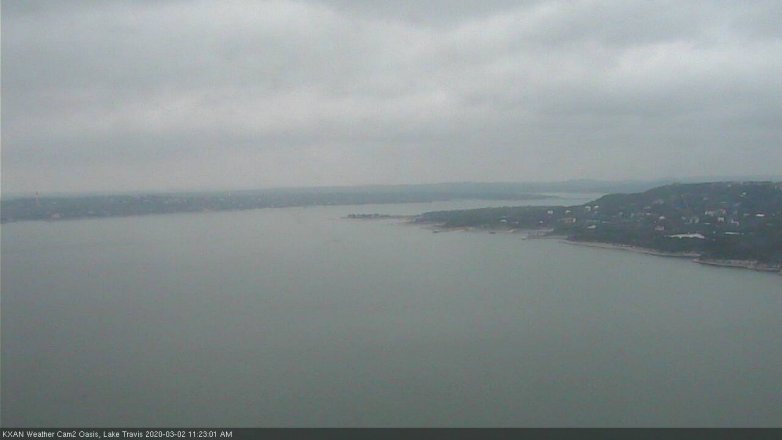 Lake Travis webcam, March 2, 2020 11:25 AM CT