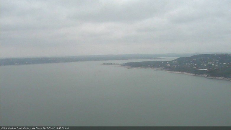 Lake Travis webcam, March 2, 2020 11:45 AM CT