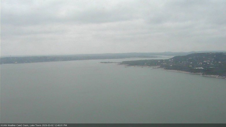 Lake Travis webcam, March 2, 2020 12:45 PM CT