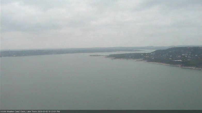 Lake Travis webcam, March 2, 2020 1:25 PM CT