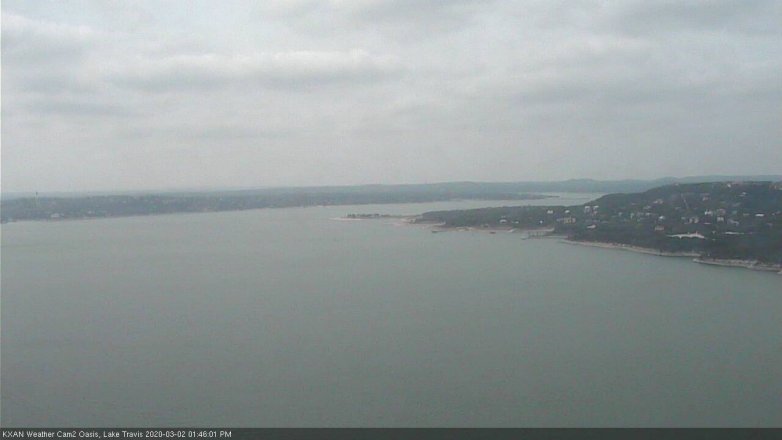Lake Travis webcam, March 2, 2020 1:45 PM CT