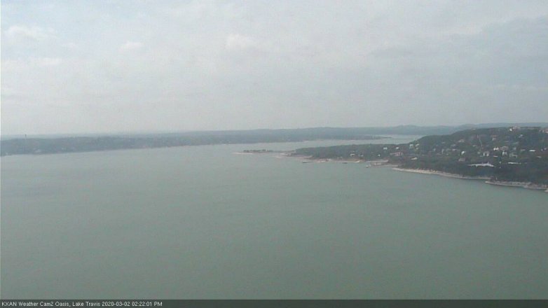 Lake Travis webcam, March 2, 2020 2:25 PM CT
