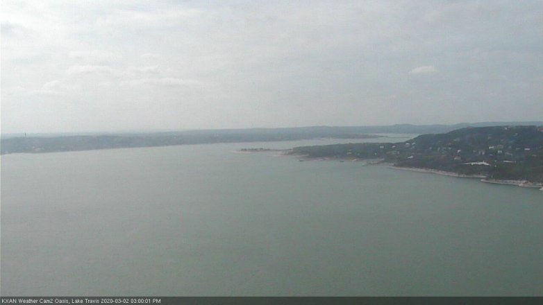 Lake Travis webcam, March 2, 2020 3:00 PM CT