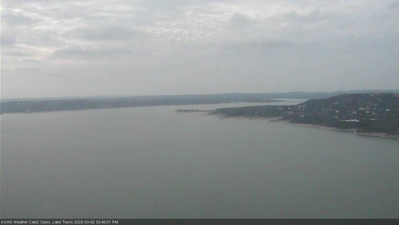 Lake Travis webcam, March 2, 2020 3:45 PM CT
